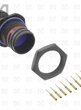 2102352-4【CONN RCPT MALE 8POS GOLD CRIMP】