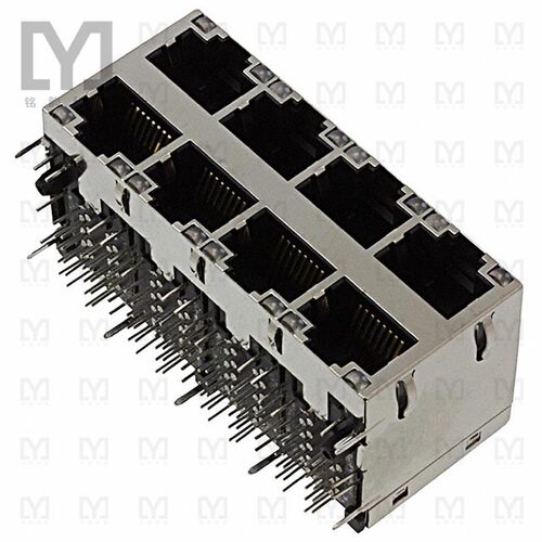 0879-2C4R-54【CONN MAGJACK 8PORT 1000 BASE-T】