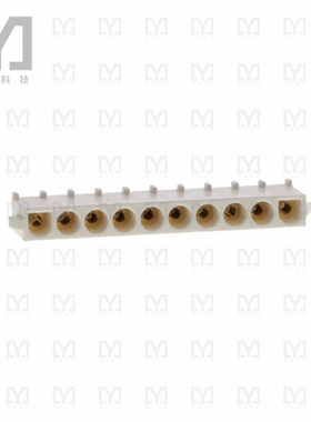 826852-3【CONN HDR 10POS 0.25 TIN PCB】