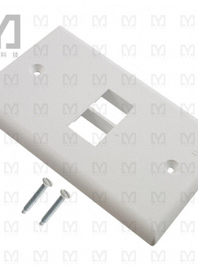 NK2FNWH【FACEPLATE SNGL GANG 2PORT WHITE】