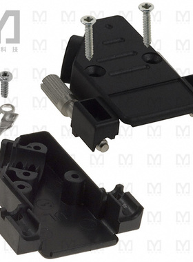 974-009-010R011【CONN BACKSHELL 9POS 40DEG BLACK】