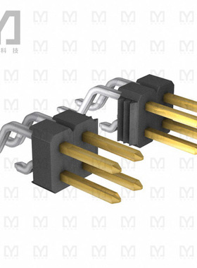 961216-5500-AR-PR【CONN HEADER SMD R/A 16POS 2.54MM】