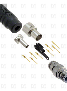 1-2823447-1【CONN PLUG MALE 8POS GOLD CRIMP】