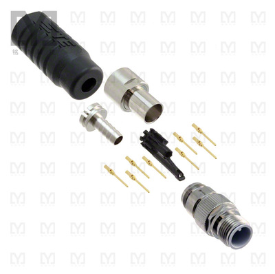 1-2823447-1【CONN PLUG MALE 8POS GOLD CRIMP】