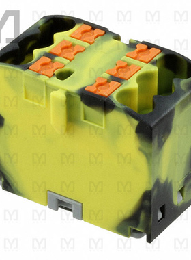 3273414【DISTRIBUTION BLOCK BLACK/YELLOW】
