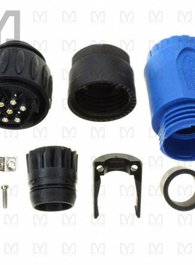 C016 30H006 110 10【CONN PLUG MALE 7POS SILVER SLDR】