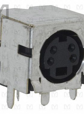 5750069-1【CONN RCPT FMALE MINI DIN 4P SLDR】