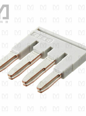 3038985【JUMPER TERM BLK 4POS FLAT PIN】