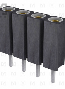 801-87-004-10-001101【CONN SOCKET 4POS 0.1 GOLD PCB】