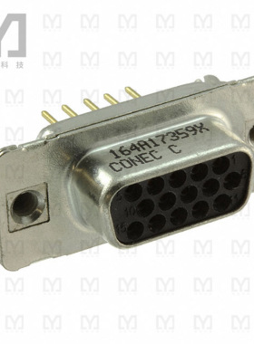 164A17359X【CONN D-SUB HD RCPT 15P VERT SLDR】