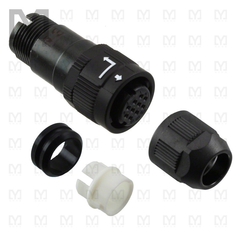 HR34B-12WPK-10S【CONN PLUG FMALE 10POS SOLDER CUP】