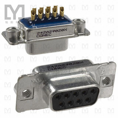 242A27020X【CONN DSUB RCPT 9POS SLDR CUP】
