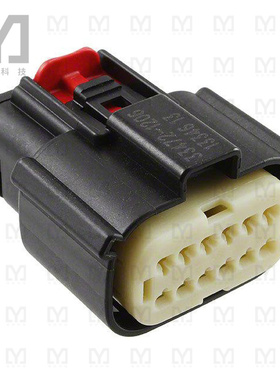 0334721206【CONN RCPT 12POS DUAL BLACK】