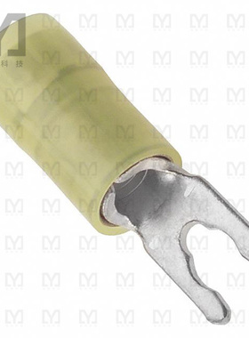 0191150042【CONN SPADE TERM 10-12AWG #6 YEL】