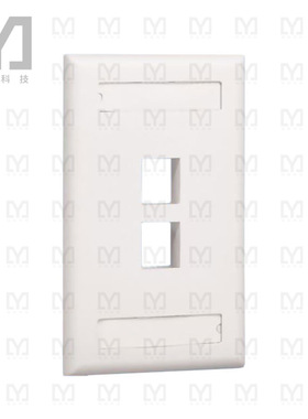 NK2FBL【FACEPLATE SNGL GANG 2PORT BLK】