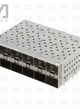 2007562-6【CONN SFP+ RCP W/CAGE 2X6 240P RA】