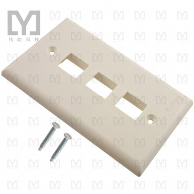 NK3FNIW【FACEPLATE SNGL GANG 3PORT WHITE】