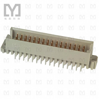 650477-5【CONN DIN PLUG 48POS PCB GOLD】