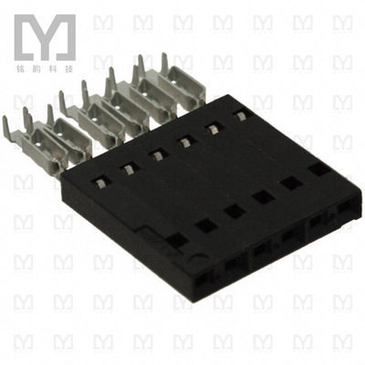 5-104439-5【CONN RCPT 6POS IDC 22-26AWG GOLD】