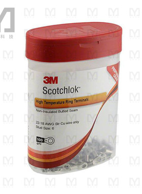 MU18-6RHT/SX-BOTTLE【CONN RING CIRC 18-22AWG #6 100PC】