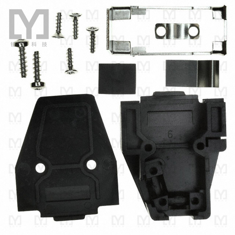 165X11279XE【CONN BACKSHELL 9P 45/180DEG BLK】