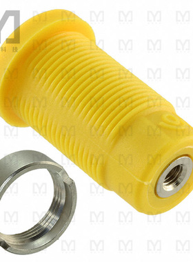 CT2908-4【CONN BANANA JACK THRD YELLOW】