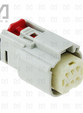 0334720607【CONN RCPT 6POS LT GRAY】