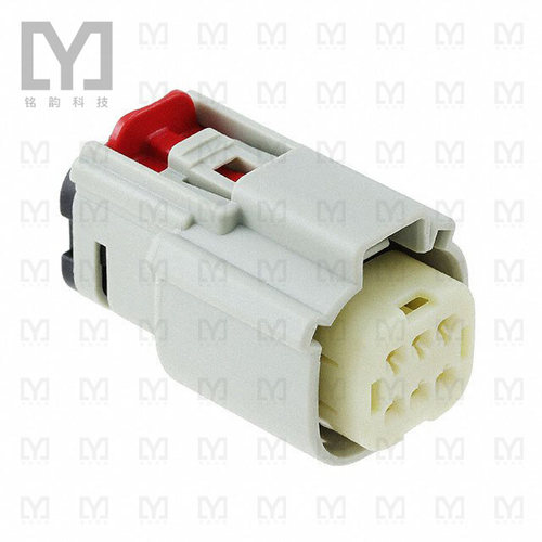 0334720607【CONN RCPT 6POS LT GRAY】