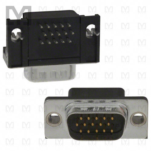 17EBH-015-P-AM-0-10【CONN DSUB HD PLUG 15POS R/A SLDR】