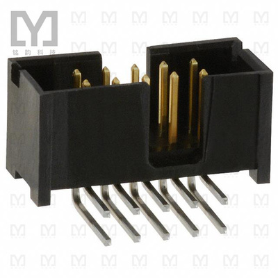 103310-1【CONN HEADER R/A 10POS 2.54MM】