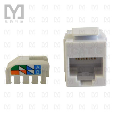 SS-82010-002【MOD JACK KEYSTONE CAT6 UNSHLD】