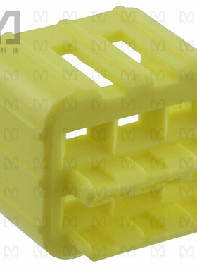 174265-7【CONN CAP 6POS DOUBLE LOCK YELLOW】