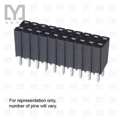929852-01-07-RA【CONN RCPT 14POS 0.1 GOLD PCB】