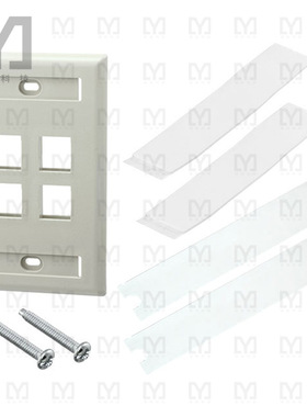 NK4FEIY【FACEPLATE SNGL GANG 4PORT IVORY】