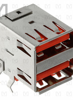 USBR-A-D-S-O-TH【CONN RCPT USB2.0 TYPEA 8POS R/A】