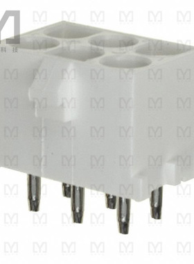 350834-4【CONN HDR 6POS 0.25 GOLD PCB】