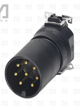 1411986【CONN MALE INSERT 8POS GOLD SLDR】