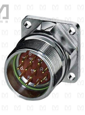 1607236【CONN RCPT HSNG MALE 12POS PNL MT】