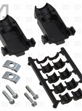 DPHE003【CONN BACKSHELL 9POS 180DEG BLACK】