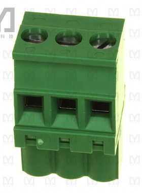 284040-3【TERM BLOCK PLUG 3POS 270DEG 5MM】