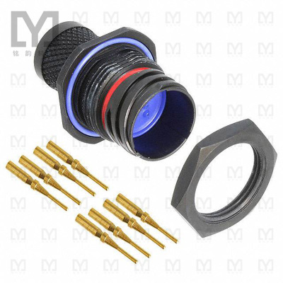2102352-6【CONN RCPT MALE 8POS GOLD CRIMP】