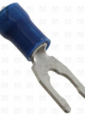 53245-6【CONN SPADE TERM 14-16AWG #10 BLU】