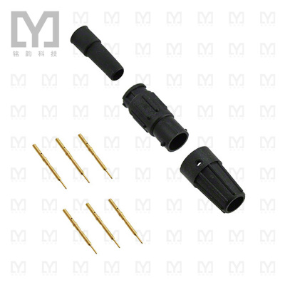 18980-6PG-522【CONN RCPT MALE 6POS GOLD CRIMP】