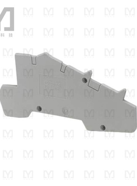 3213976【CONN TERM BLK END PLATE RAIL GRY】