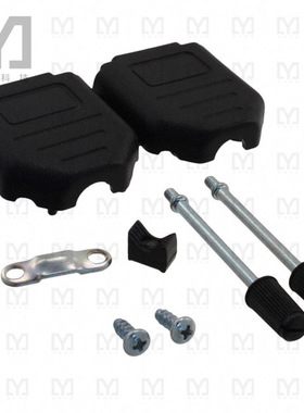 L17DPPK09JS【CONN BACKSHELL 9POS 180DEG BLACK】