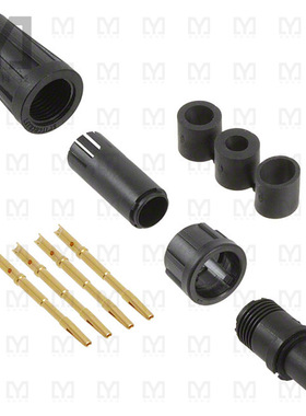 EN2C4F22DC【CONN PLUG FMALE 4POS GOLD】