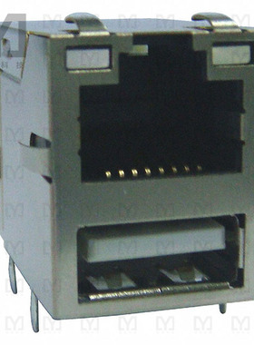 ARJU21A-MCSA-AD-B-EMU2【CONN MAGJACK 1PORT 100 BASE-TX】