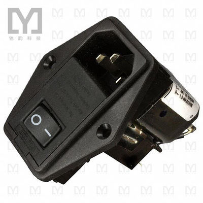 6609123-4【PWR ENT MOD RCPT IEC320-C14 PNL】
