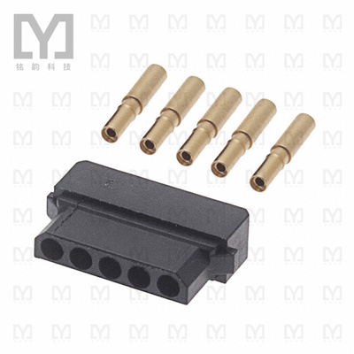 M80-8990505【CONN RCPT 5POS CRIMP 22AWG GOLD】