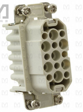 0936010091【15P + PE FEMALE INSERT 10A 250V/】